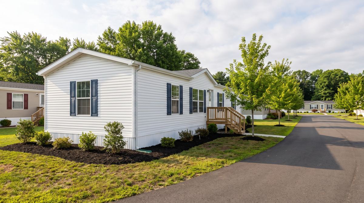 The Cedar, a single-section home with a front porch